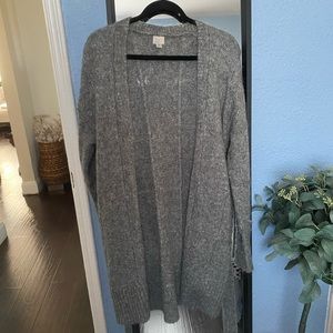 Grey knit cardigan from Target